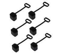 TOYANDONA 6pezzi Coperture Protettive Silicone Per Kazoo Design Flessibile e Resistente Per Protezione e Decorazione Del Tuo Strumento Musicale Colore Nero