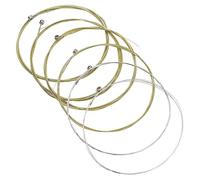 TOYANDONA 6pezzi Cordine per Chitarra Acustica in Lega di Rame Cordine per Chitarra Folk Sostituzione delle Corde