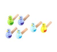 TOYANDONA 6pezzi Fischietti Musicali Per Legno Giocattoli Educativi Per Sviluppare Creatività e Abilità Manuali Per Compleanni e Festività