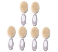 TOYANDONA 6pezzi Shampoo Brush Lana Naturale Per Massaggio Scalpico e Del Capello Del Ragazzo Ragazza Spazzola Per Bagno e Facilmente Maneggevole