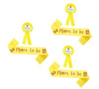 TOYANDONA 6pezzi Shower Sash e Spilla Per Futuri Genitori Decorazioni Per Festa Neonata Fasce Colorate e Accessori Per Shower