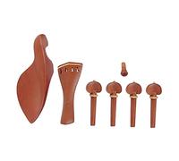 TOYANDONA 7pezzi Accessori Per Violino Legno Di Giuggiolo Include Piroli Cordiera e Rest Per Mento Materiale Naturale e Resistente Per Di Alta Qualità