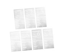 TOYANDONA 7pezzi Righello Stencil Per Misurazione Riutilizzabile Per Personalizzata Pet e Facile Usare