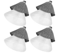 TOYANDONA 8 Pezzi Cappelli da Sauna in Feltro di Lana Cuffie Protettive per Chioma da Sauna da Donna e Uomo Copricapo Assorbente ad Asciugatura Rapida per Bagno Turco Design Antiscivolo