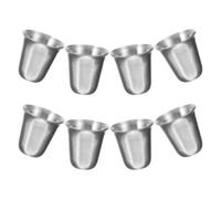 TOYANDONA 8 Pezzi Coppa per Comunione Religiosa in Acciaio Inox, Leggera | Argento, Uso Multifunzione e Portatile, Aspetto Raffinato, per Celebrazioni e Servizio Liturgico