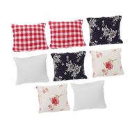TOYANDONA 8 Pezzi Cuscino Della Casa Delle Bambole Mobili Per Case Delle Bambole Mini Bambola Cuscini Arredamento Raso Mobili Per La Casa Delle Bambole Carino Letto Delle Bambole Stoffa