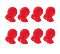 TOYANDONA 8 Pezzi Naso Versatile in Pagliaccio Elastica Rosso Corda e Lattice Leggero Halloween per Cosplay di Feste di Travestimento e Adulti