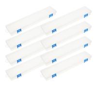 TOYANDONA 8 Pezzi Scatola Porta Pennelli per Acquerelli in Plastica Trasparente, Organizer per Matite e Pastelli, Facile Accesso, per Studenti e Insegnanti