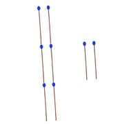 TOYANDONA 8pezzi Bacchette Per Marimba e Tongue Drum Mazzuole Con Manico Faggio Accessorio Leggero Per Strumenti Percussivi Colore Casual e Design Pratico