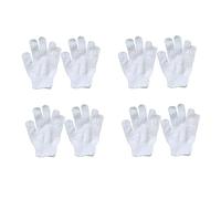 TOYANDONA 8pezzi Guanti da Bagno per Ragazzo Ragazza Ragazza in Set Design Cinque Dita per Scrub Esfoliante e Pulizia Profonda con Sapone o Gel Doccia Doppio Lato Utilizzabile