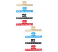 TOYANDONA 8pezzi Pz Clip Per Spartiti Musicali Colorati Supporto Per Libri Di Musica Per Pianisti Confezione Da Rosso Nero Blu Accessorio Per Amanti Della Musica
