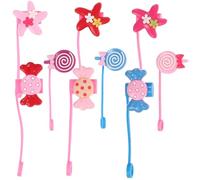 TOYANDONA 9 pezzi Tappi Silicone per Cannucce Copri Cannuccia Decorativi Piccoli Protettori per Tappi Cannucce per Feste Shower e Bomboniere Design e Stella Sicuri e Durevoli