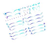 TOYANDONA Adesivi per Eyeliner e Ombretti a Farfalla e Stella 6 Fogli di Decalcomanie Temporanee per Trucco Occhi per Feste Cosplay e Halloween per uno Sguardo Profondo e Accattivante