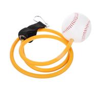 TOYANDONA Allenatore di Swing Baseball con Corda Flessibile in Lattice Giallo Resistenza per Allenamento Portatile Leggero e Facile da Usare per Migliorare la Tecnica di Battuta