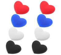 TOYANDONA Ammortizzatori da Tennis a Forma di Cuore in Silicone, Set 8 Pezzi Multicolore, Smorzatori per Corde Racchette per Uomo e Donna, Accessori per Riduzione Vibrazioni e
