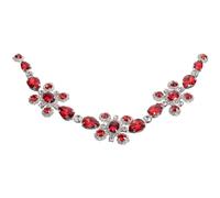 TOYANDONA Applicazione di Strass da Sposa Rosso per Colli e Cestini | Cristallo e Lega, Effetto Scintillante Sotto la Luce, per Matrimoni e Costumi Creativi