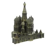 TOYANDONA Architettonico della Piazza Rossa Russia in Lega Souvenir Turistico Decorativo da Tavolo Miniatura Artigianato di Precisione per Arredamento Casa e Ufficio