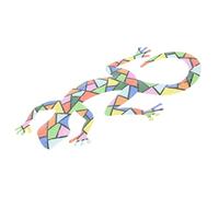 TOYANDONA Artigianato Hardware Gecko Arredamento da Parete Sospeso Arredamento da Parete All'aperto Decorazione della Parete Verde Arredamento per La Casa Rettile Decorazioni Ferro da Stiro