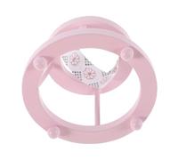 TOYANDONA Auto scorrevole per bambole mini accessorio per casa delle bambole Dollhouse Learning Walker camminatore della casa delle bambole bambola sedia walker di legno rosa