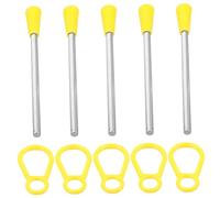 TOYANDONA Bacchette Percussioni Professionali e Anelli Portatili Per Strumento Musicale Triangolo Accessori Per Mallet in Ferro Durevole e Suono Curato Per Principianti e Musicisti Esperti