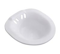TOYANDONA Bacinella per Sedile Bagno in Plastica Bianca, Salva Spazio, Adatta per Donne Incinte e Postparto, Vasca da Bagno Personale