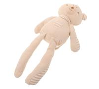 TOYANDONA Bambolina in Cotone Biologico Animale Di Pezza Giocattolo Per Lo Sviluppo Del Animali Di Peluche Per Neonati Giocattoli Passeggino Culla Giocattolo Di Cotone Beige