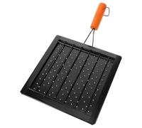 TOYANDONA Barbecue Pieghevole Portatile per Campeggio con Manico Resistente Alte Temperature Vassoio Multifunzione per Grigliare Pesce Tostare Pane e Cuocere all Aperto