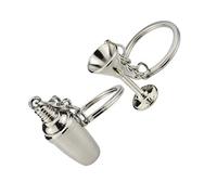 TOYANDONA Bartender Portachiavi Calice di Vino Cocktail Shaker Paio Portachiavi Pendente di Fascino del Sacchetto per Anniversario Matrimonio Compleanno Laurea Favore 1 Coppia