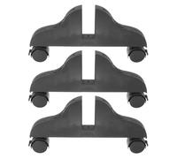 TOYANDONA Base Divisoria Ruote 3 Pezzi Supporto Stabile per Schermi Privacy Divisori Portatili Piedini Antiscivolo per Ufficio e Spazi Affollati