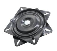 TOYANDONA Base Girevole per Sedia Sgabello da Bar Cuscinetti Resistenti 360° Rotazione per Poltrona Reclinabile e Sedili Barca, Ricambio Metallo per Mobili Ufficio e Casa