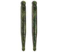 TOYANDONA Bastoncini da Massaggio Facciale in Jade 2 Pezzi Benefici di Digitopressione per Promuovere la Circolazione Sanguigna Uso Domestico