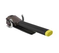 TOYANDONA Bloccasterzo Auto Regolabile in Lega di Alluminio Antifurto con Apertura Design Pieghevole Salva-spazio Serratura Sicurezza Volante con Manico in PU Resistente e Allarme Urto