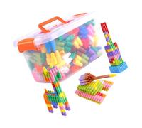 TOYANDONA Blocchi da Costruzione per Testa per Ragazzo Ragazza Ragazza con Disegno Grandi Giocattoli per Imparare e Giocare Colore Casuale