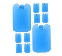 TOYANDONA Blocchi di Ghiaccio Riutilizzabili 10 Pezzi per Contenitori Pranzo e Borse Termiche, Impacchi di Ghiaccio Compatti e Durevoli per Campeggio, Picnic e Conservazione