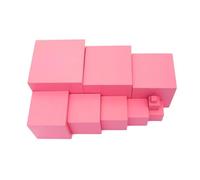 TOYANDONA Blocchi in Legno Rosa Per Ragazzo Ragazza Ragazza Montessori Giocattolo Educativo Per Sviluppo Motorio e Apprendimento Volume e Metodo Decimale Gioco Prescolare Per Bambina