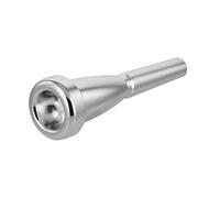 TOYANDONA Bocchino Per Tromba Di Qualità Superiore Per Corno Francese Realizzato in Metallo Con Bordo Semi-piatto Per Chiarezza E Tazza A V Per Sicurezza