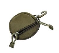 TOYANDONA borsa per le cuffie Cintura buste zip sacchetti con zip gabs portafogli astuccio portachiavi wallet borsa portamonete custodia piccolo portamonete cambia Borsa tela Green