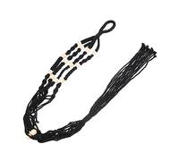 TOYANDONA Borsa per Vaso di Fiori per Piante Multiplo Fioriere Supporto per Piante da Pianta Estetico Pentola Sospeso Macramé Ganci Piante Decorazioni per Appendiabiti Cotone Nero
