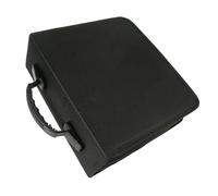 TOYANDONA Borsa Porta CD e Dvd Portatile Grande Capacità Nera | Chiusura Cerniera, Interno Separato, Manico Comodo, per Film e Musica, Uso Quotidiano