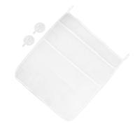 TOYANDONA Borsa Porta Giocattoli da Bagno Bianco in Dacron con 4 Scomparti e Design a Rete Traspirante, Pratica per Organizzare Giocattoli e Accessori nel Bagno