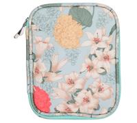 TOYANDONA Borsa Porta Uncinetti e Ferri Circolari Doppio Strato Cerniera, Organizer Verde per Accessori Maglieria, per Trasporto in Viaggio e Lavoro all'Aperto