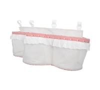 TOYANDONA Borsa Portaoggetti Da Appendere Al Letto Per Ragazza Organizer Per Pannolini Con Tre Tasche Contenitore Per Culla e Comodino Adatto Per Cameretta Ragazza e Camera Da Letto