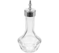 TOYANDONA Bottiglia per Bitter da Cocktail in Vetro 50Ml Tappo Argento Contenitore Pratico per Amari Bottiglia Decorativa per Uso Domestico e Bar