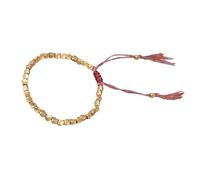 TOYANDONA Bracciale Donna in Rame Perline Creative, Design Intrecciato e Nappine Regolabili, Accessorio alla Moda per Party e Vacanze