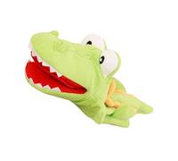 TOYANDONA Burattino a Mano Coccodrillo in Cotone Pp e Tessuto, Giocattolo Interattivo Peluche, Marionetta per Giochi di Ruolo e Narrazione, per Attività Genitore-figlio e Feste