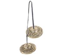 TOYANDONA Campana Per Piatti in Rame Ritmico Da Viaggio Strumento Percussione Per Meditazione e Cerimonie Religiose Campana Per Piatti Vintage e Durevole