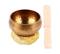 TOYANDONA Campane Tibetane Per Meditazione Ciotola Buddista in Rame Per Yoga e Rilassamento Portatile e Duraturo Crea Un Atmosfera Rigenerante