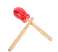 TOYANDONA Campanelli Suono Nitido e Design Elegante Facile da Imparare Set di Strumenti Percussione in Legno per Pratica del Ritmo e Teatro
