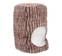 TOYANDONA Cappello da Gioco di Finzione Ceppo D’albero in Peluche, Copricapo Costume Morbido e Confortevole per Feste, Cosplay e Decorazioni Natalizie, Accessorio Fotografico Versatile