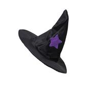 TOYANDONA Cappello da Strega per Gatti Nero, Accessorio Semplice e Raffinato per Halloween e Feste, Unica per Animali Domestici